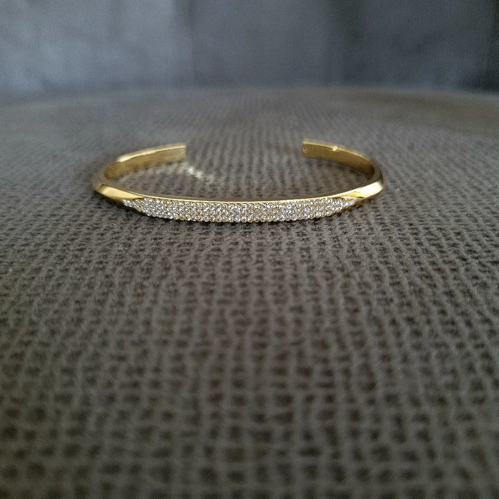 Kate Spade♠️ "Raise the Bar" Gold💛 Open Cuff Bracelet - NWT - Picture 2 of 12